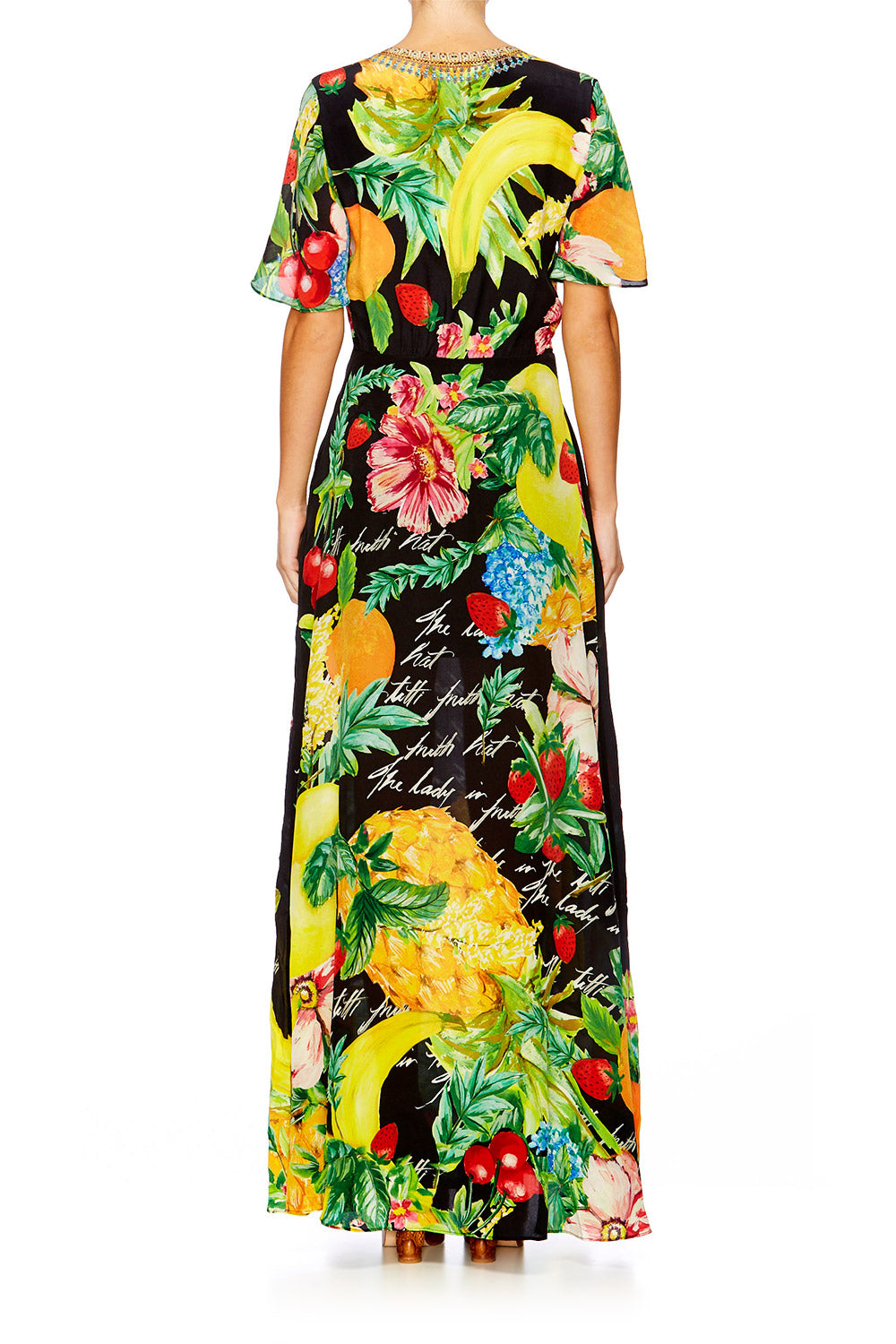CALL ME CARMEN TIE FRONT MAXI DRESS