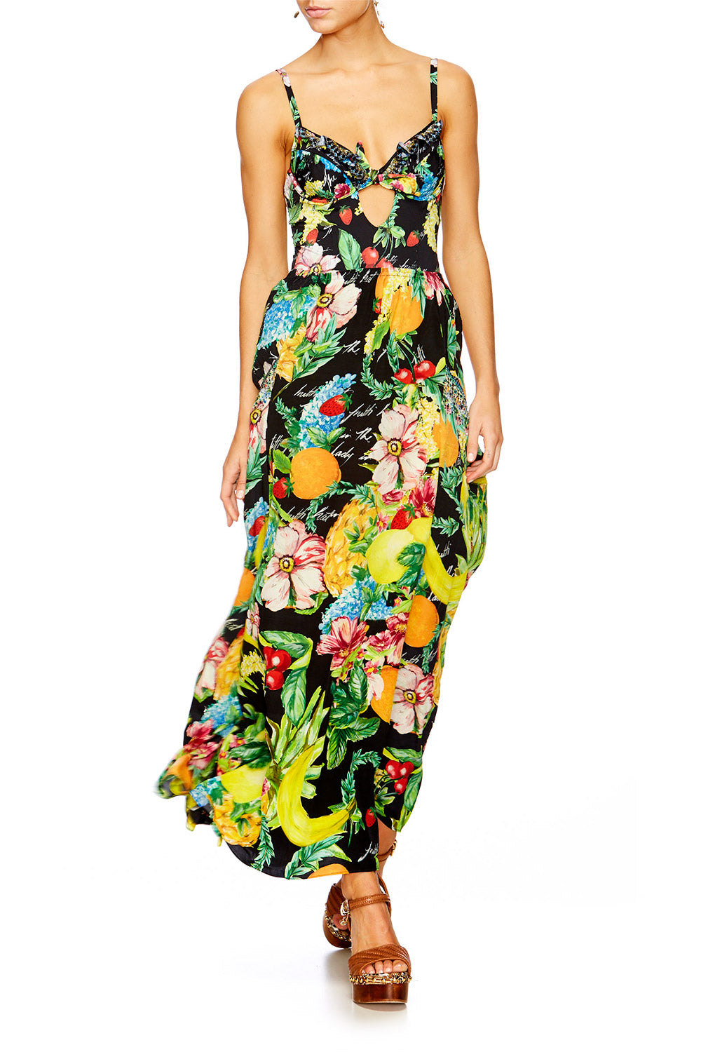 CALL ME CARMEN FRILL TAB TIE ONE PIECE