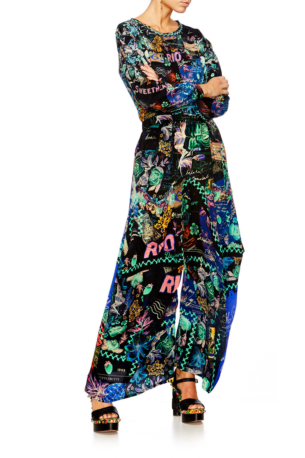 YOUVE GOT MAIL WIDE LEG TROUSER W POCKETS