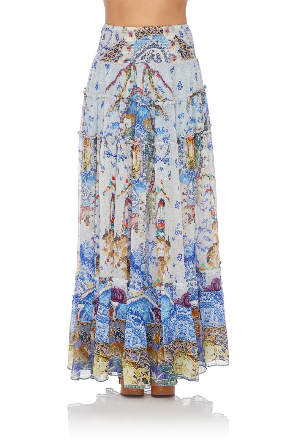 CAMILLA 4 TIERED GATHERED SKIRT GEISHA GATEWAYS