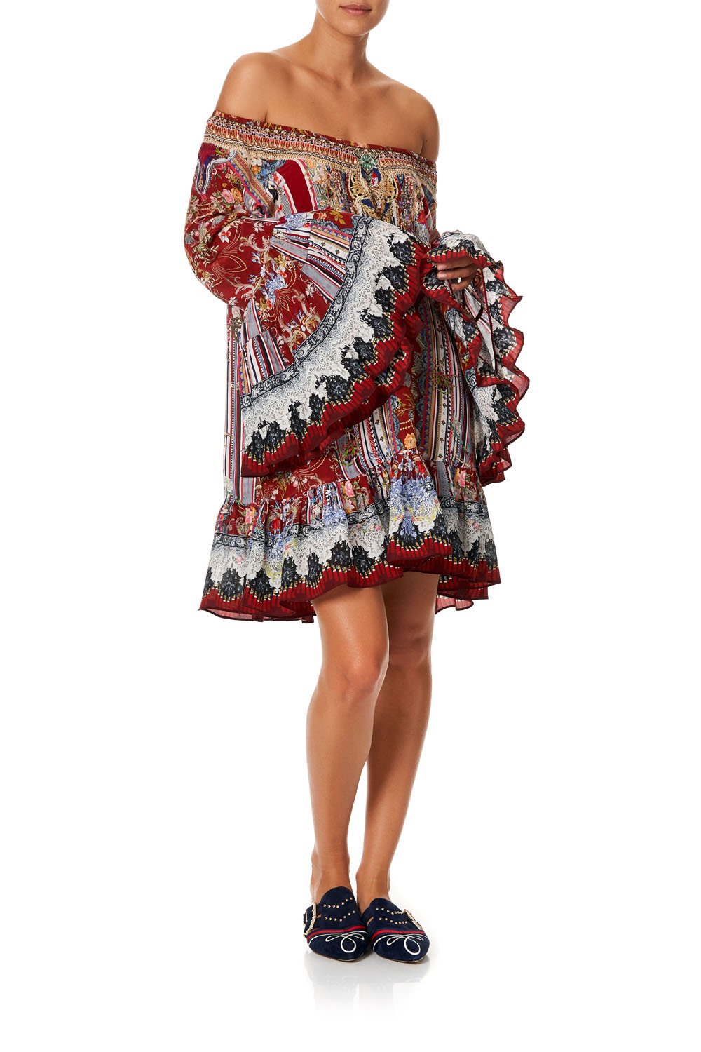 A LINE FRILL DRESS COSTUME PARTY