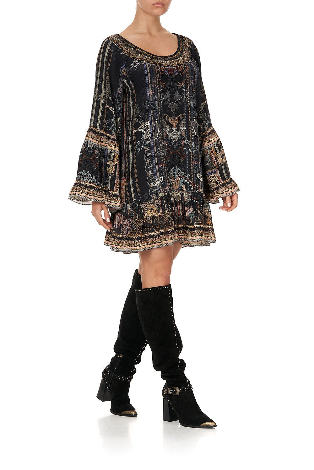 A LINE FRILL DRESS SON OF SEVEN QUEENS