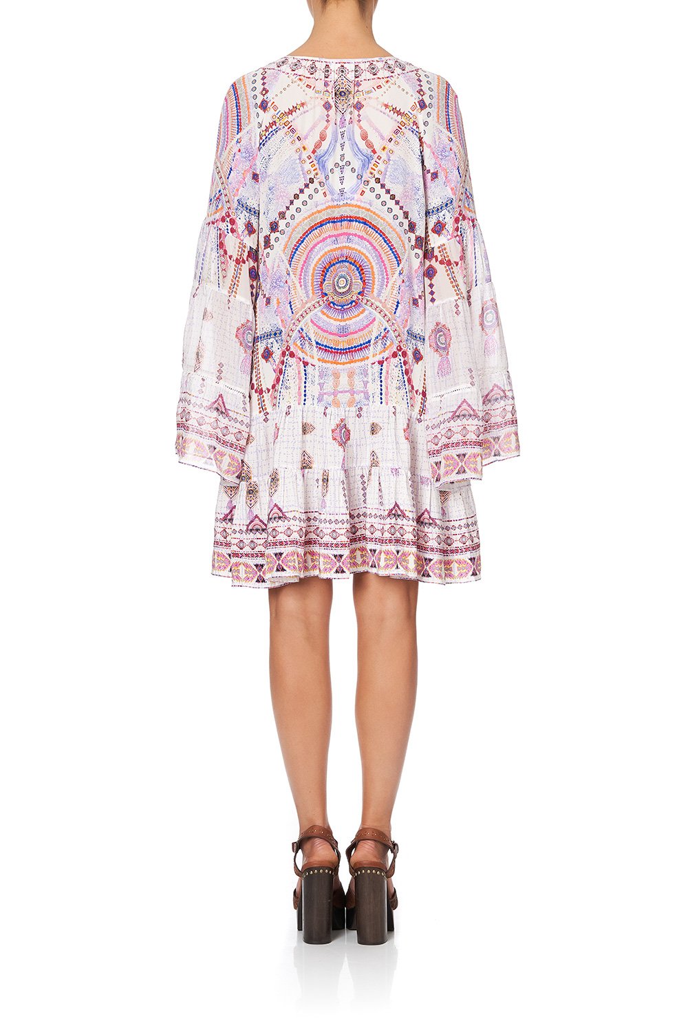 A-LINE GATHERED PANEL DRESS TANAMI ROAD