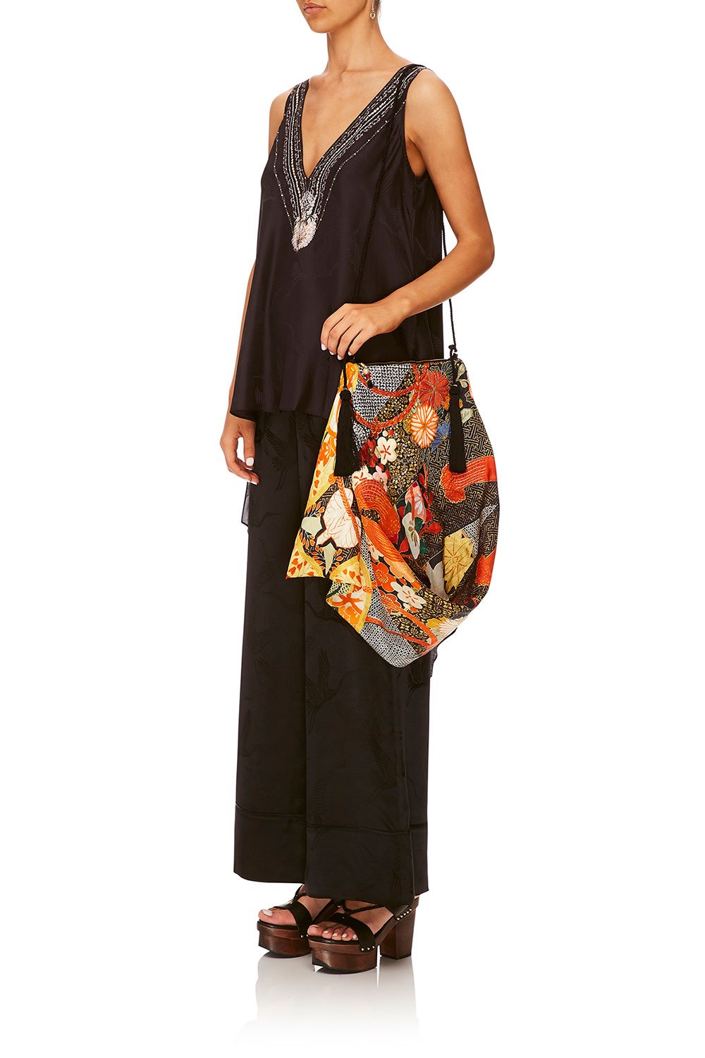 CAMILLA KISSING THE SUN SCARF CLUTCH