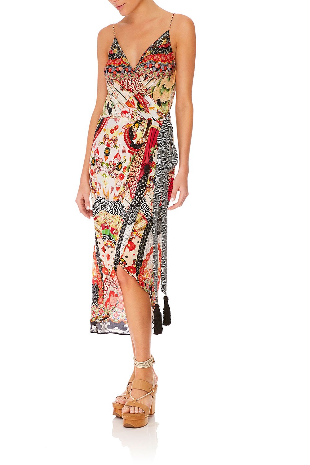 CAMILLA VINTAGE VIXEN ASYMETRIC WRAP DRESS