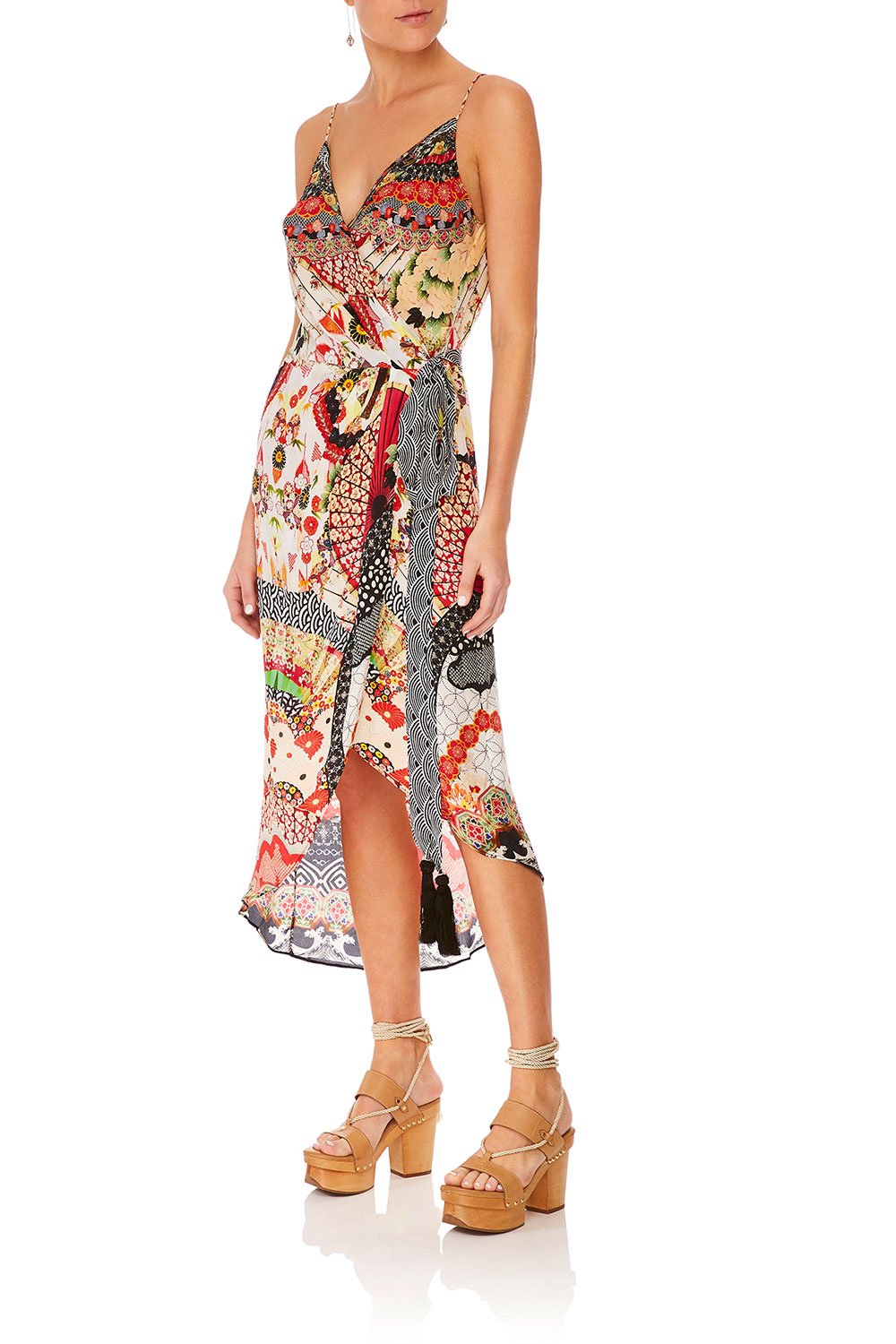 CAMILLA VINTAGE VIXEN ASYMETRIC WRAP DRESS