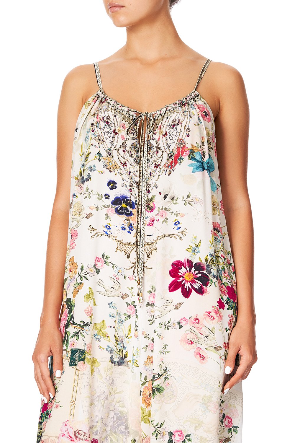 CAMILLA BALLOON JUMPSUIT JARDIN POSTCARDS