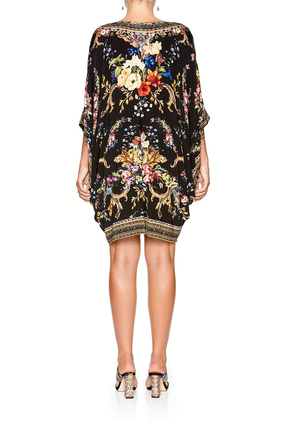 CAMILLA BAT SLEEVE DRESS FRIEND IN FLORA