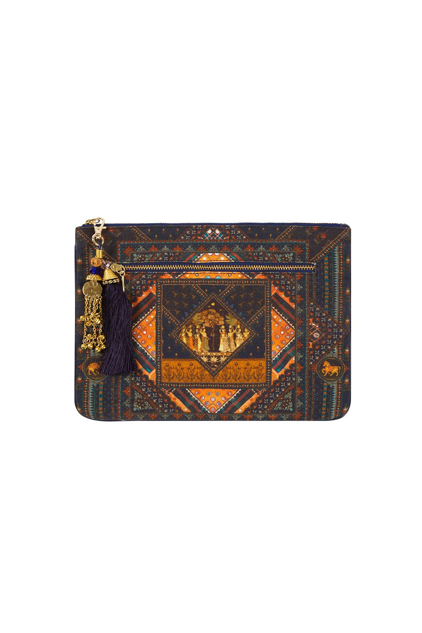 SMALL CANVAS CLUTCH SUNDOWNERS
