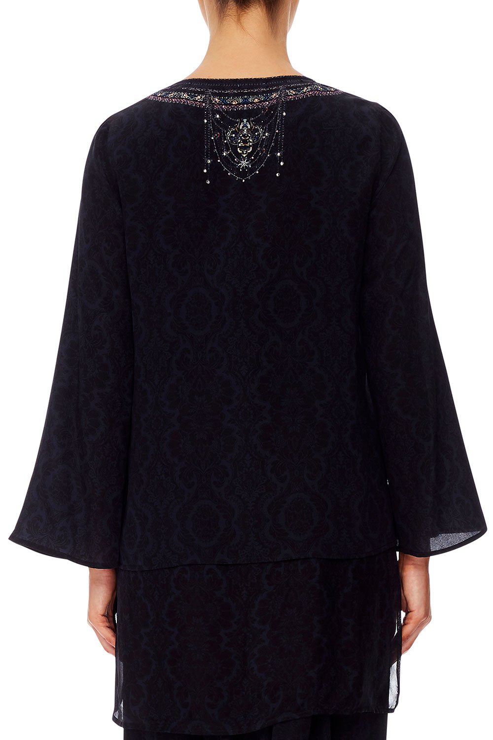 BLOUSE WITH SIDE SPLIT MIDNIGHT MEETING