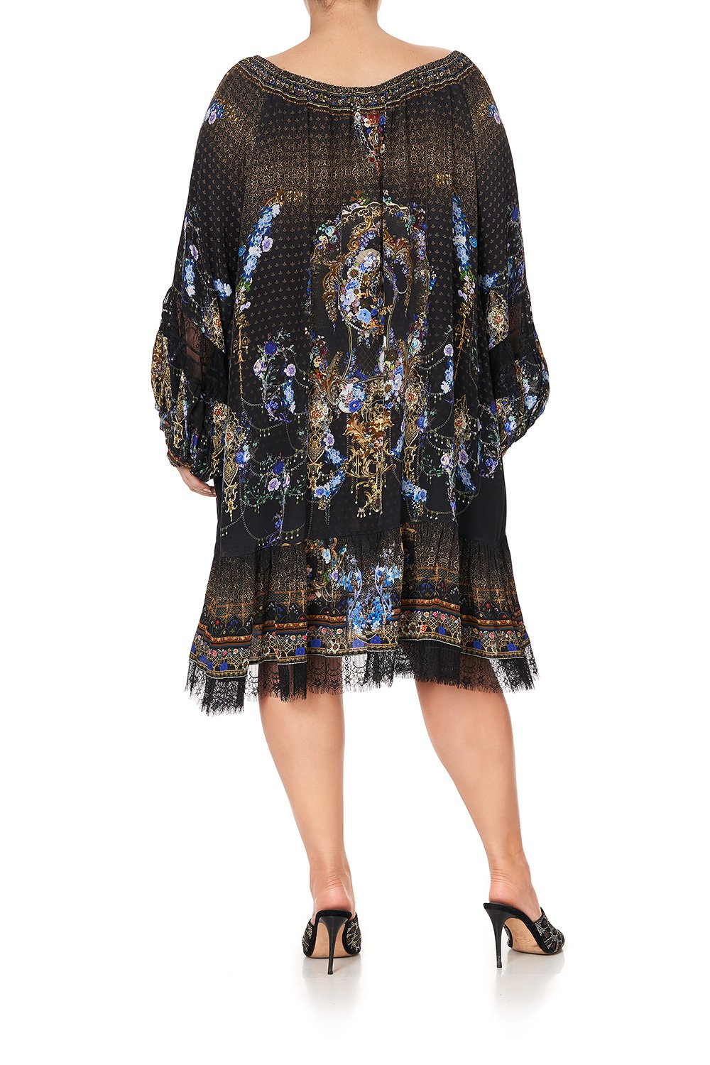 BLOUSON SLEEVE A LINE FRILL DRESS PALACE PLAYHOUSE