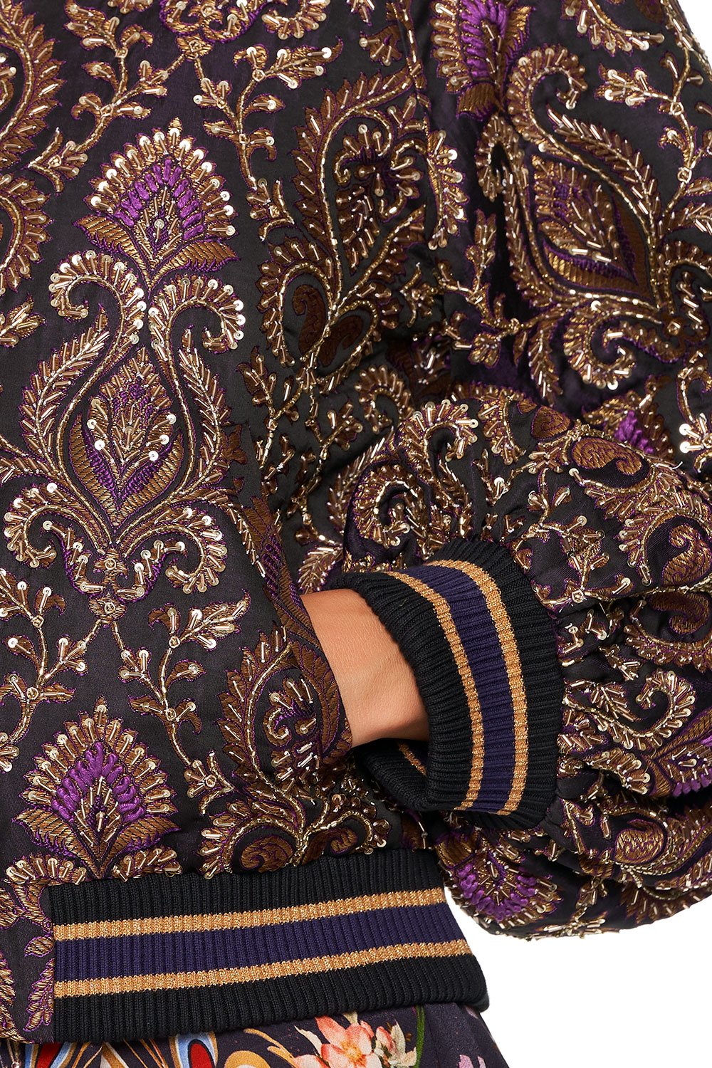 BLOUSON SLEEVE BOMBER WILD FLOWER