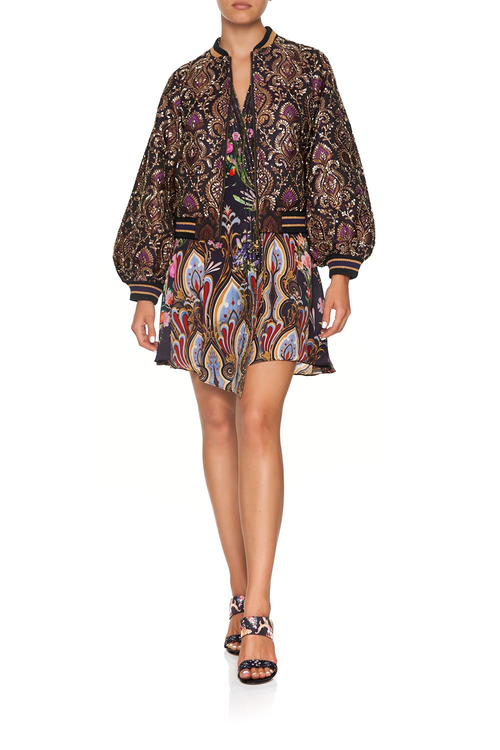 BLOUSON SLEEVE BOMBER WILD FLOWER