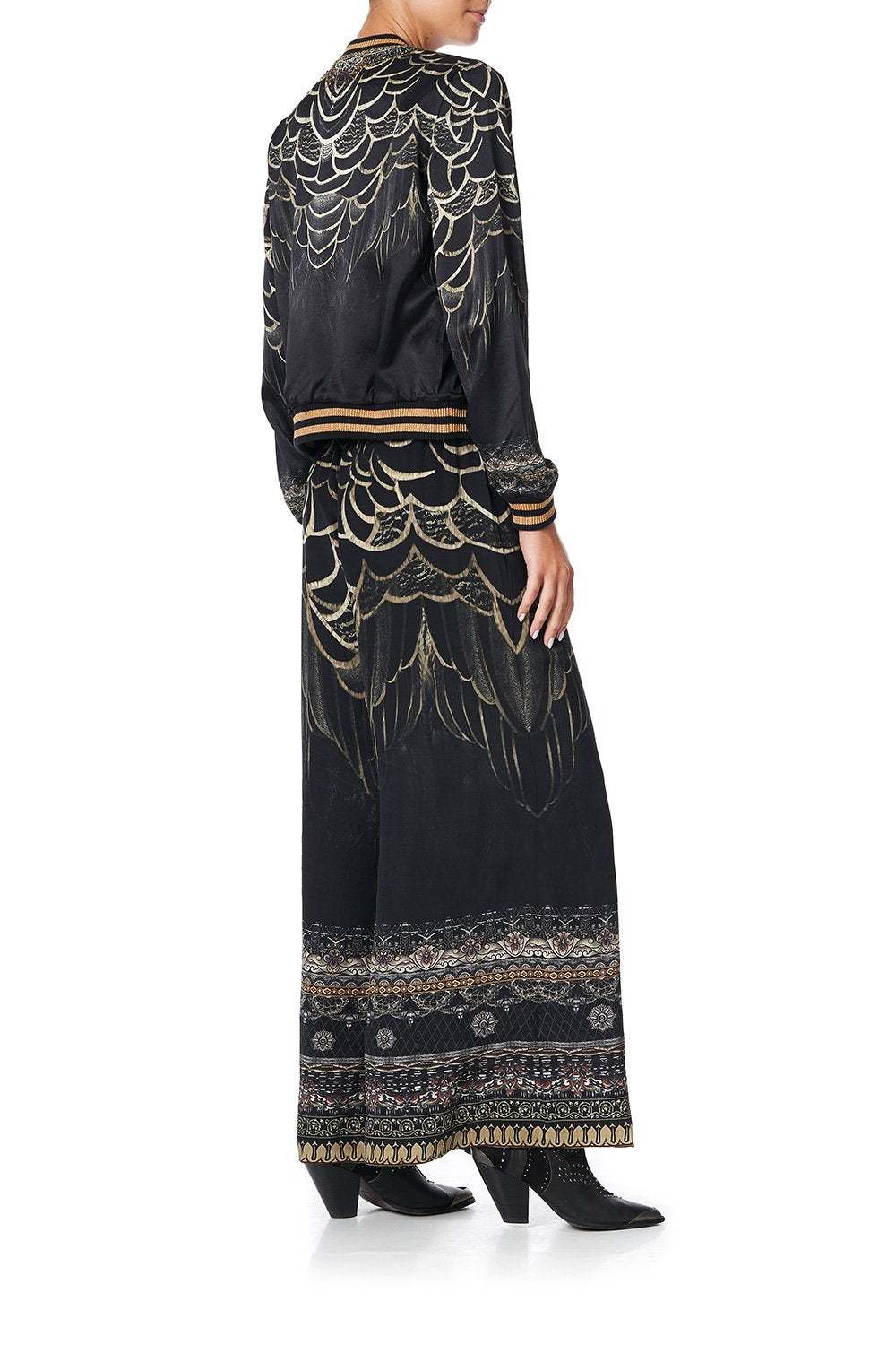 SHIRRED WAIST PANT UNDER A FULL MOON