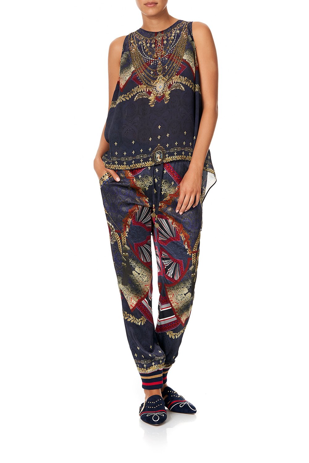 BUTTON BACK TOP THIS CHARMING WOMAN