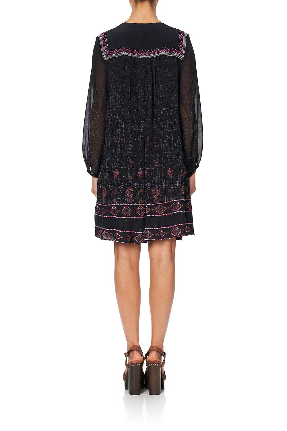 BUTTON UP DRESS WITH YOKE MINA MINA