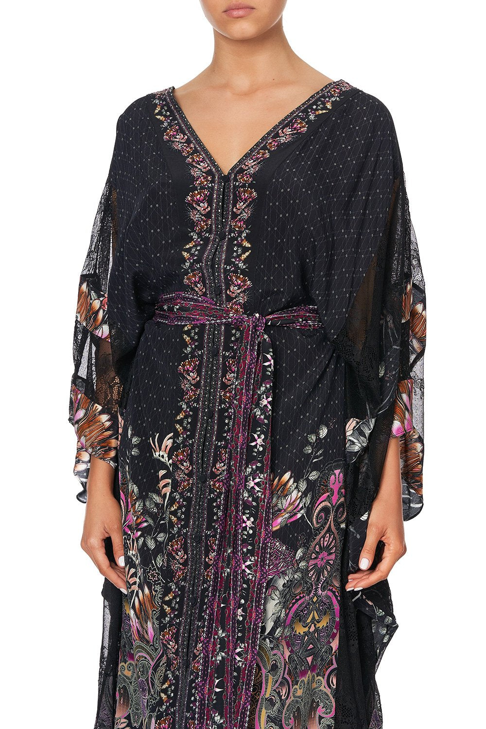 BUTTON UP KAFTAN WITH PANELS RESTLESS NIGHTS