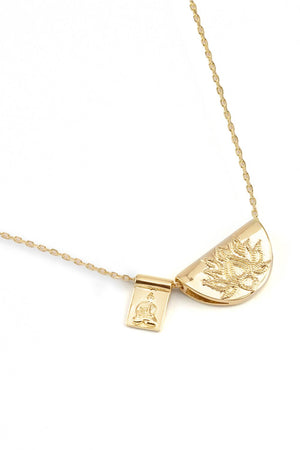 BY CHARLOTTE LOTUS SHORT NECKLACE GOLD