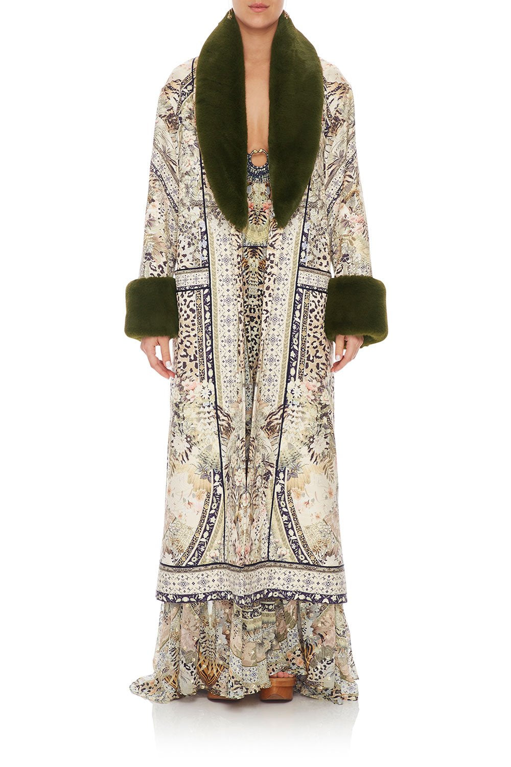 CAMILLA COAT W/ FUR CUFF AND COLLAR MOTO MAIKO