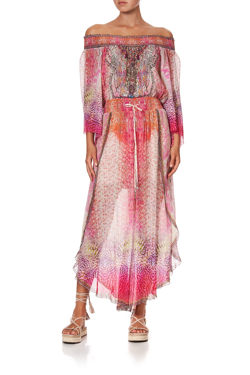 CURVED HEM PANT SERPENTINE DREAMS