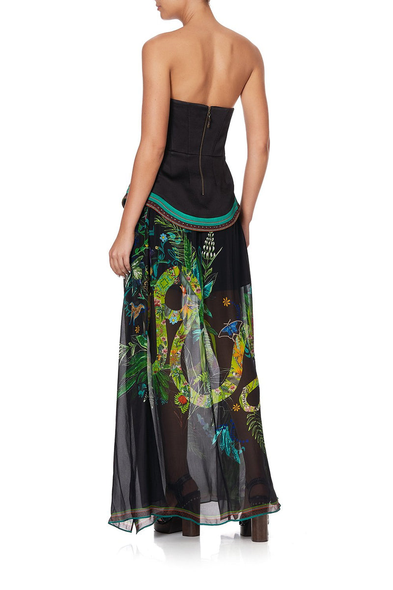 CURVED HEM ZIP DETAIL CORSET A STILL LIFE