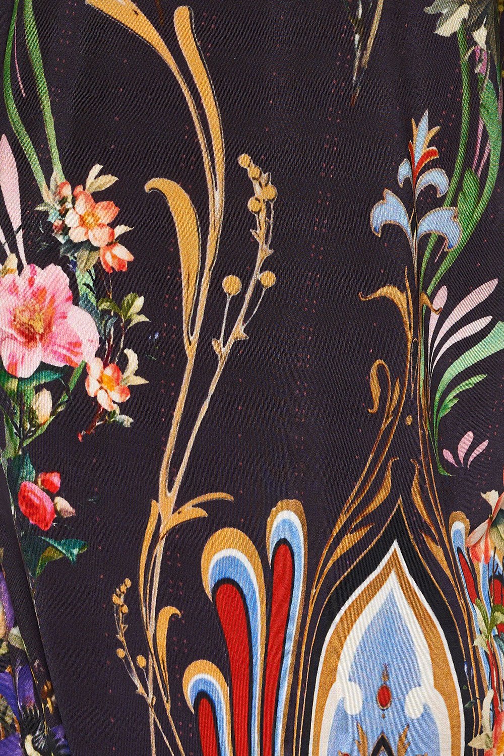 CAMILLA DOLMAN SLEEVE JERSEY DRESS WILD FLOWER