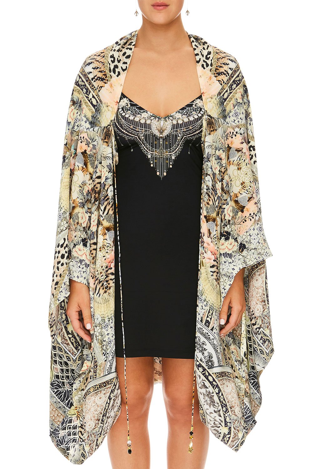 CAMILLA DRAPED CAPE MOTO MAIKO