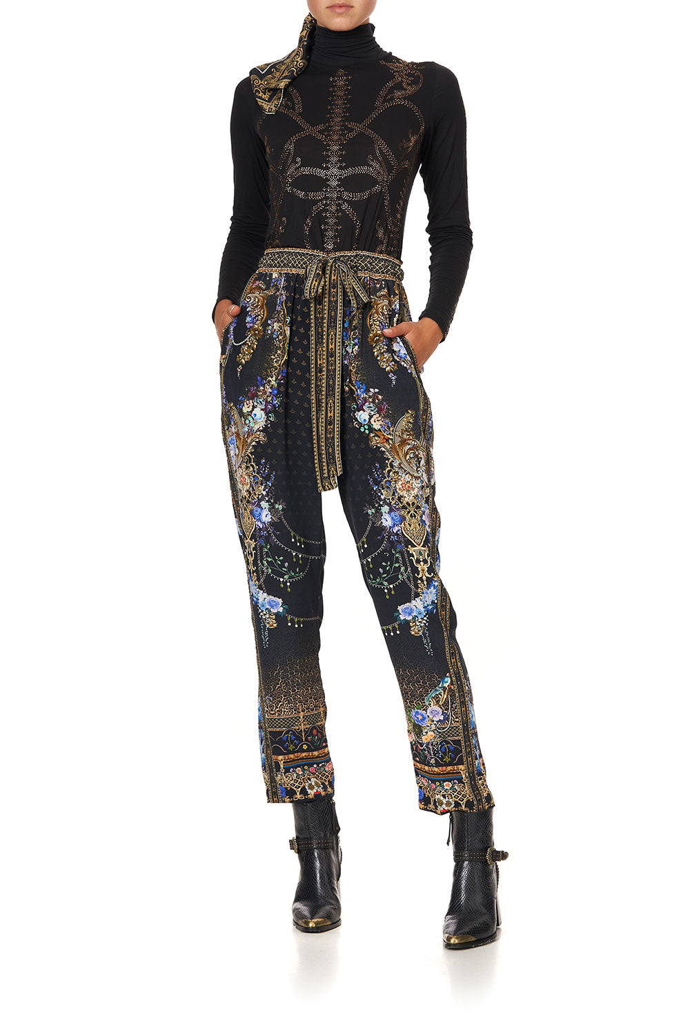 DROP CROTCH SLIM LEG PANT PALACE PLAYHOUSE