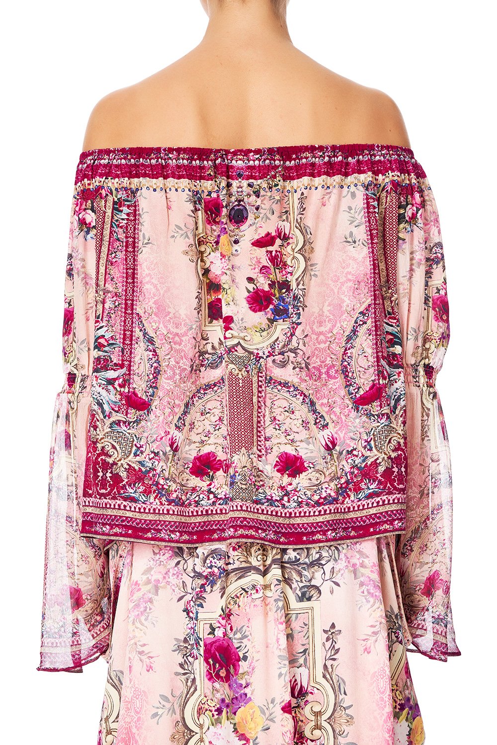 DROP SHOULDER BELL SLEEVE TOP LA BELLE