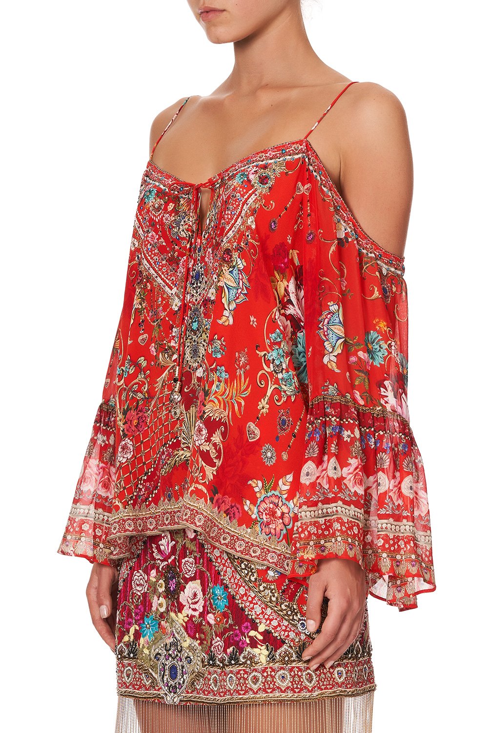 DROP SHOULDER TOP CAMEOS CAN CAN