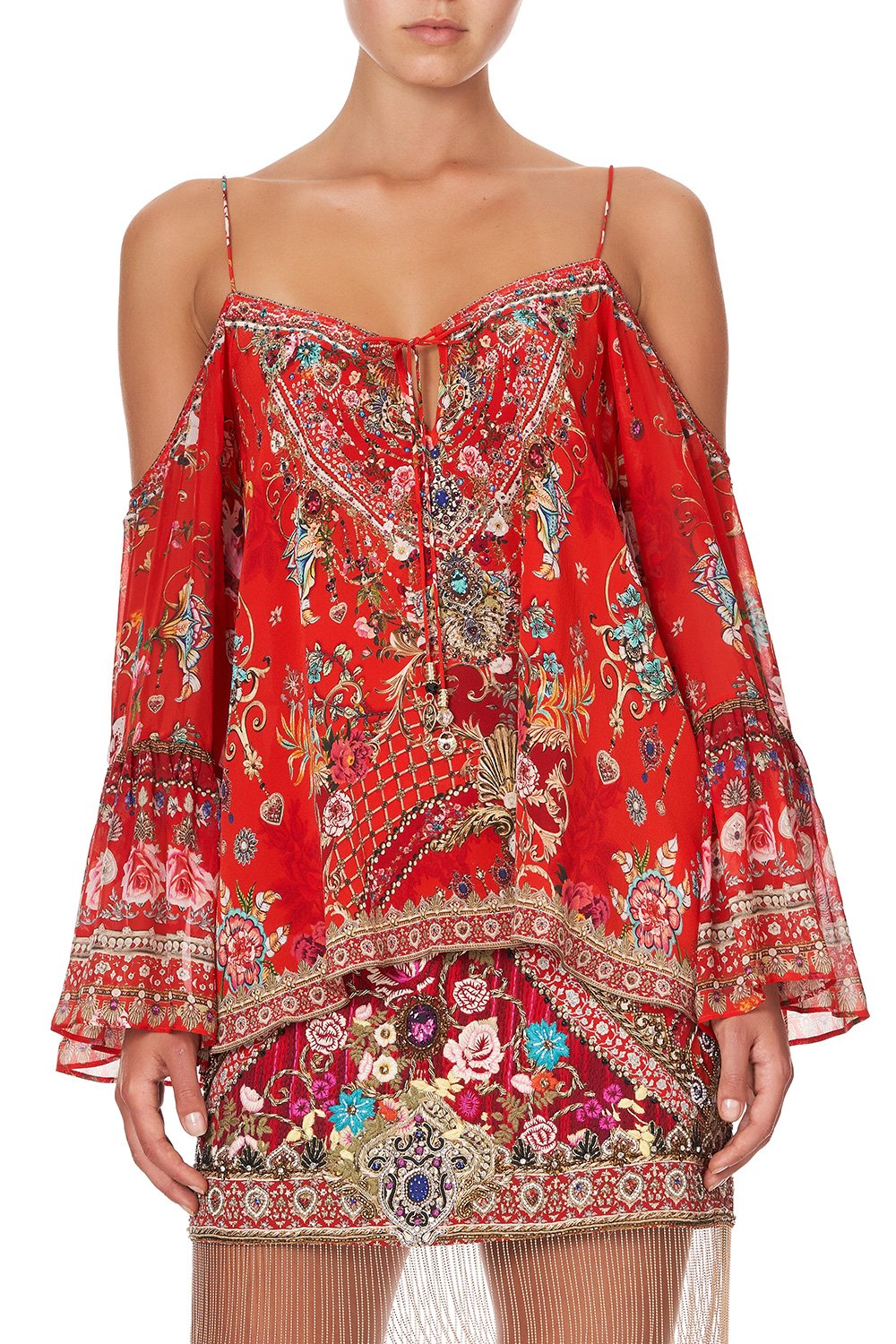 DROP SHOULDER TOP CAMEOS CAN CAN