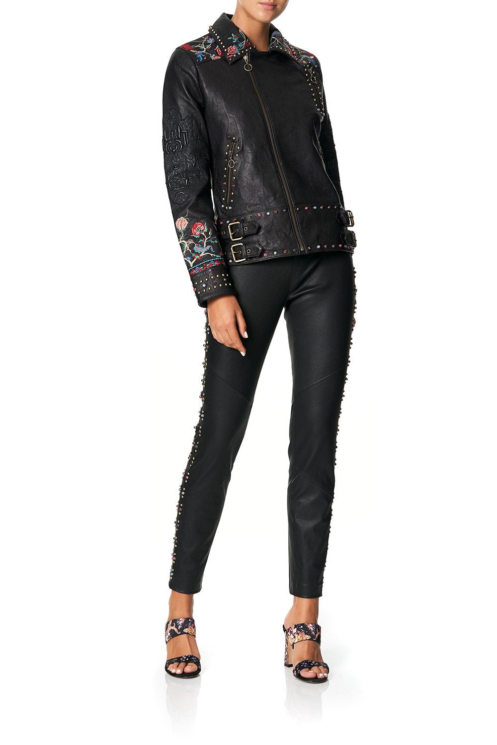 CAMILLA ELASTIC WAISTBAND SUEDE LEGGINGS HAUTE PROVINCIAL