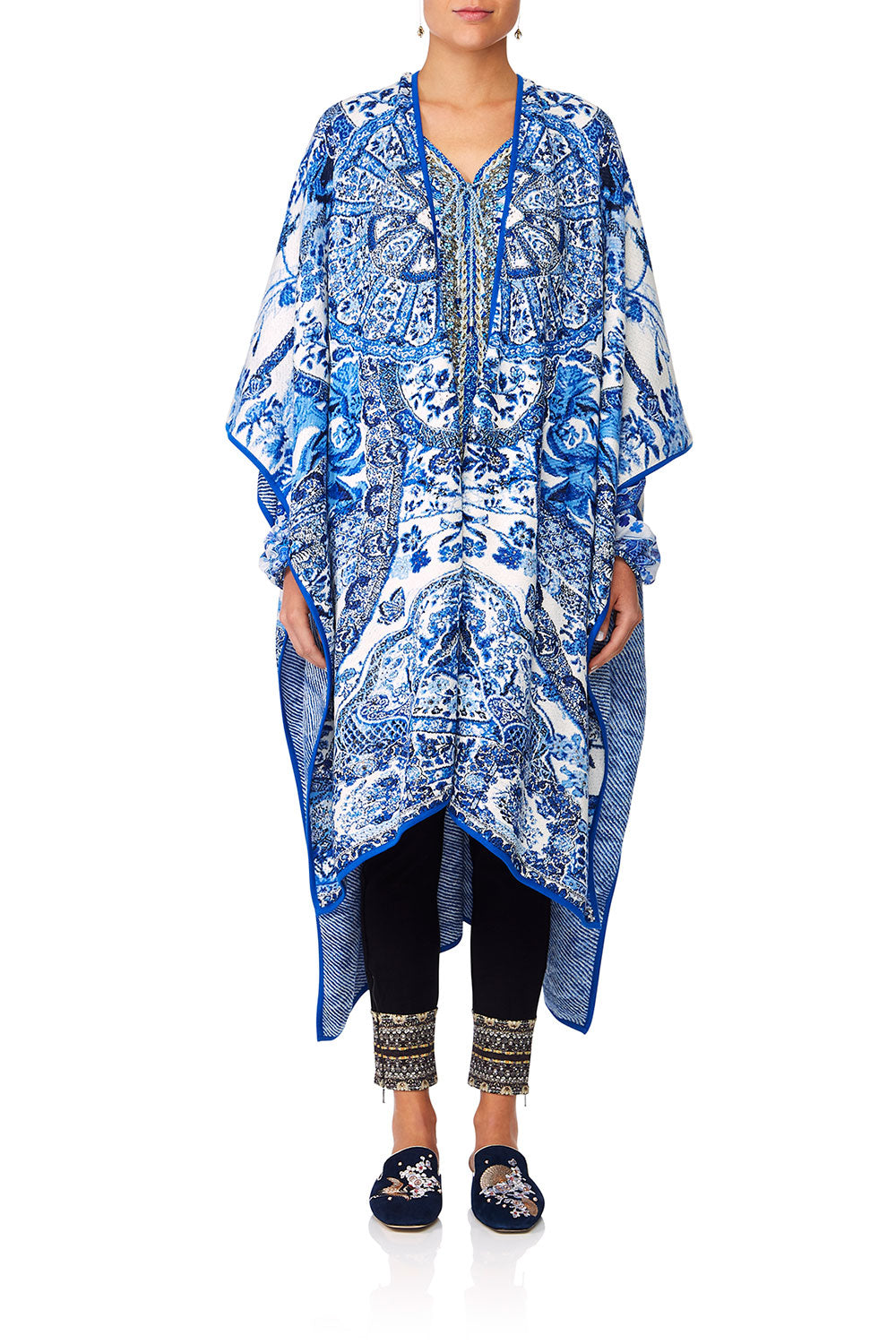 CAMILLA ETERNITYS EMPIRE OVERSIZED THROWOVER PONCHO