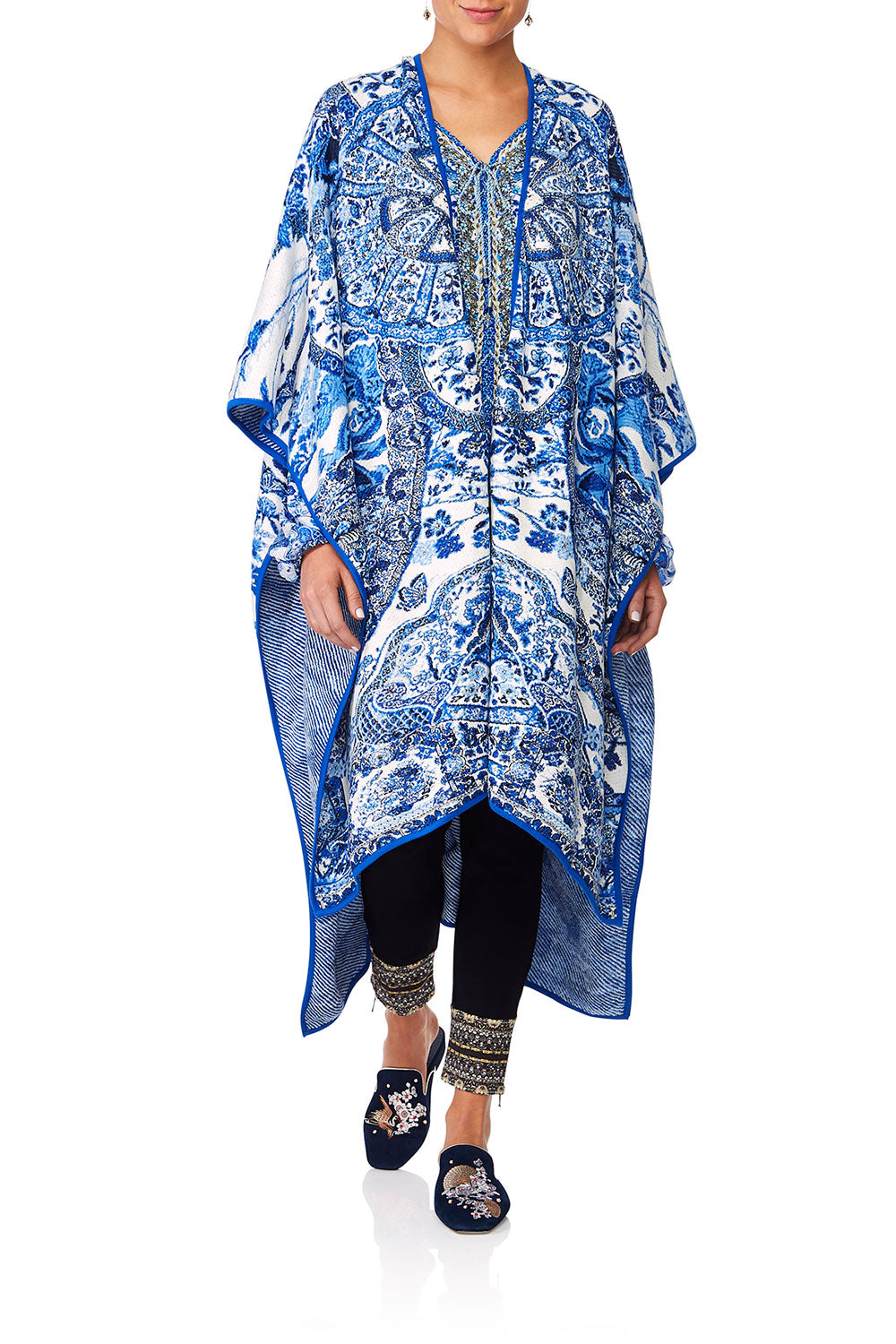 CAMILLA ETERNITYS EMPIRE OVERSIZED THROWOVER PONCHO