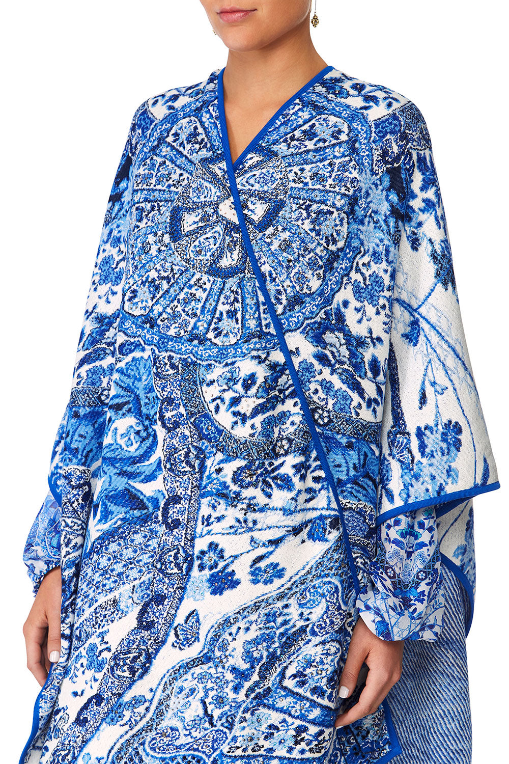 CAMILLA ETERNITYS EMPIRE OVERSIZED THROWOVER PONCHO