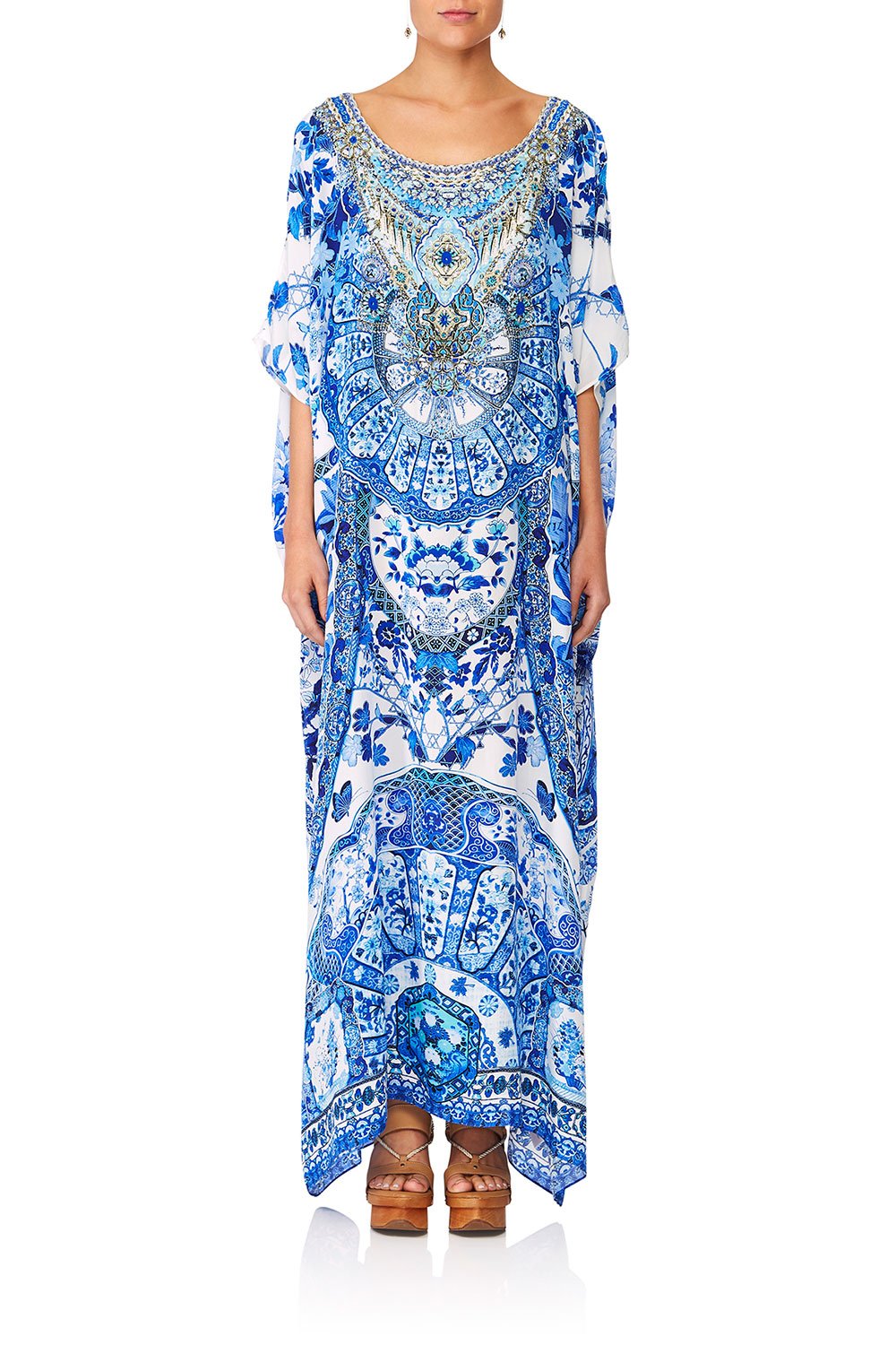 CAMILLA ETERNITYS EMPIRE ROUND NECK KAFTAN