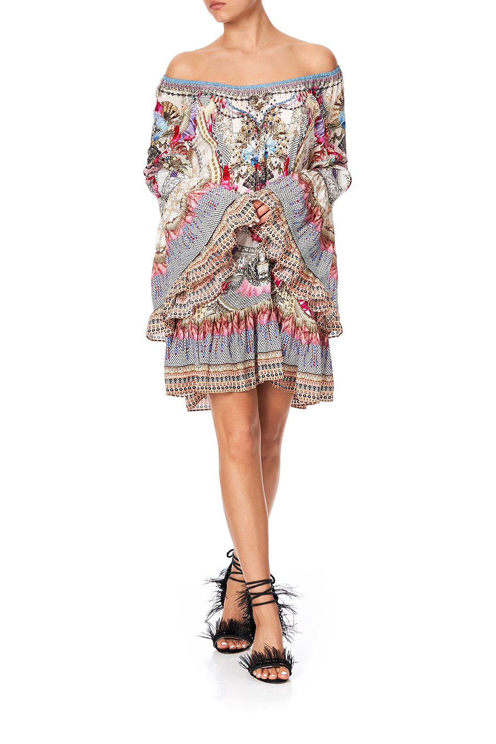 A LINE FRILL DRESS MONTMARTRE HEART