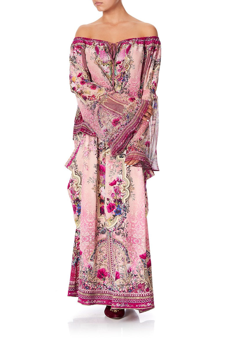 DROP SHOULDER BELL SLEEVE TOP SHAKESPEARES GARDEN