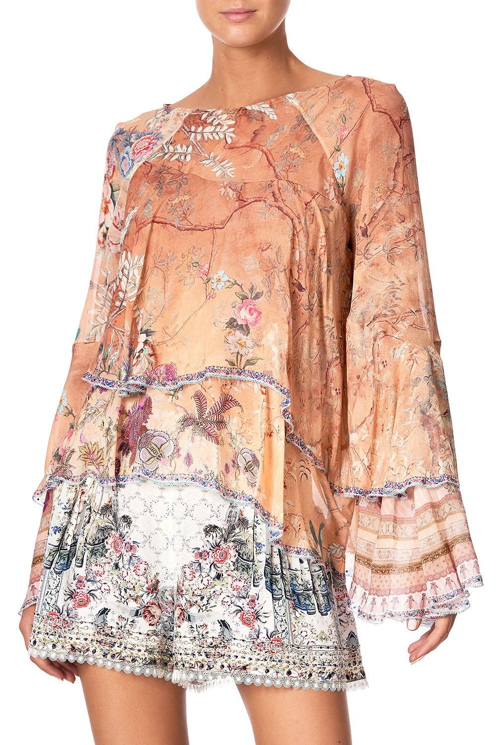 FLARED LAYERED BLOUSE ALL MY AVIGNON