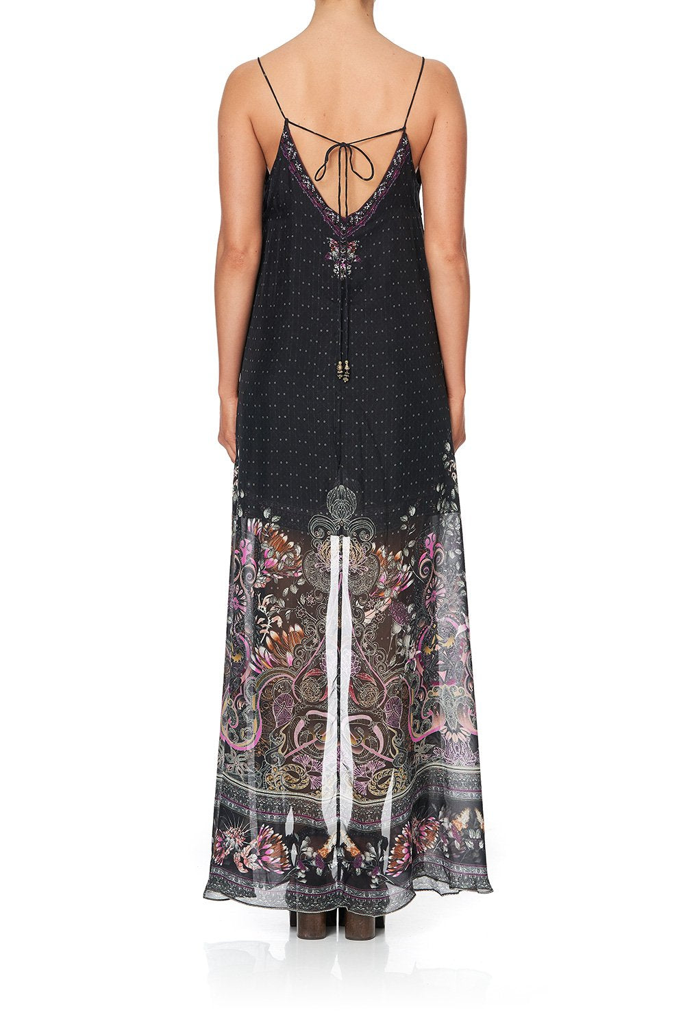 FLARED MINI WITH SHEER OVERLAY RESTLESS NIGHTS