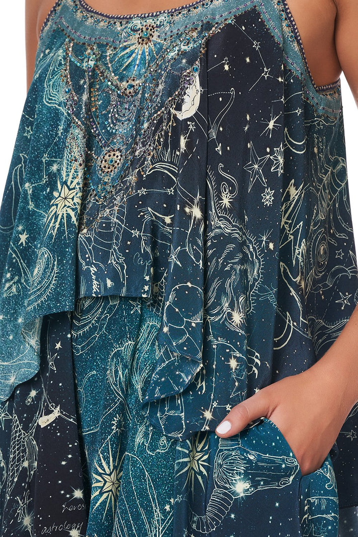 FLARED PLAYSUIT WITH OVERLAYER TALES OF TIME