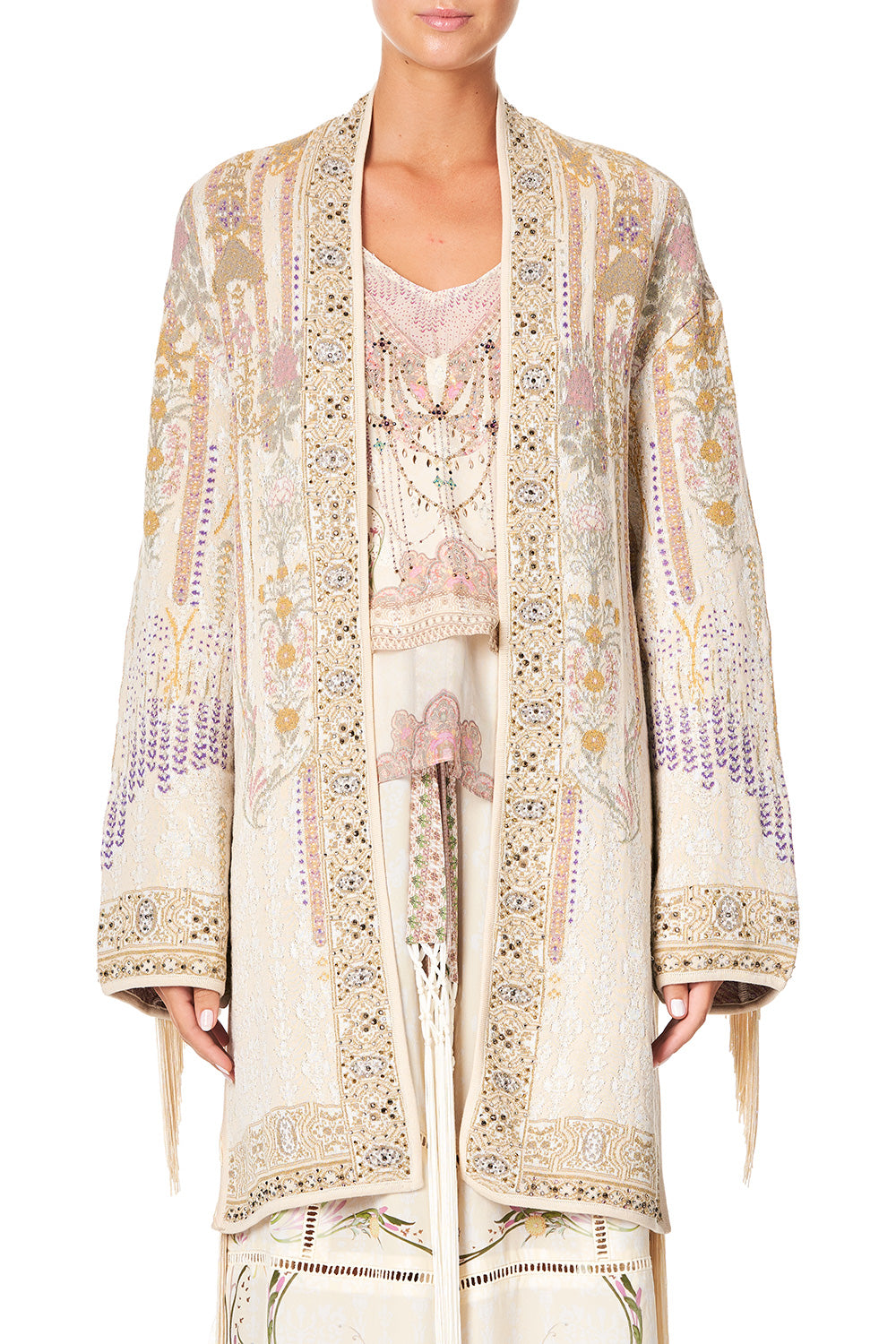 CAMILLA FRINGED JACQUARD JACKET GOLDEN AGE