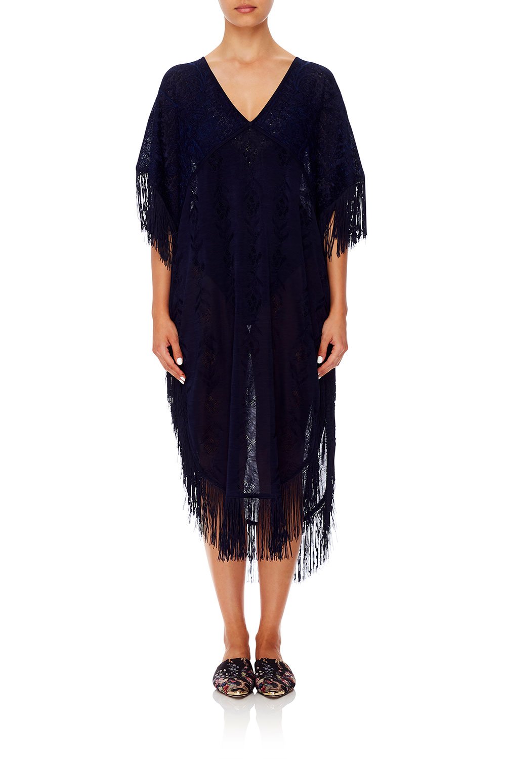 ROUND NECK KAFTAN MIDNIGHT MADNESS