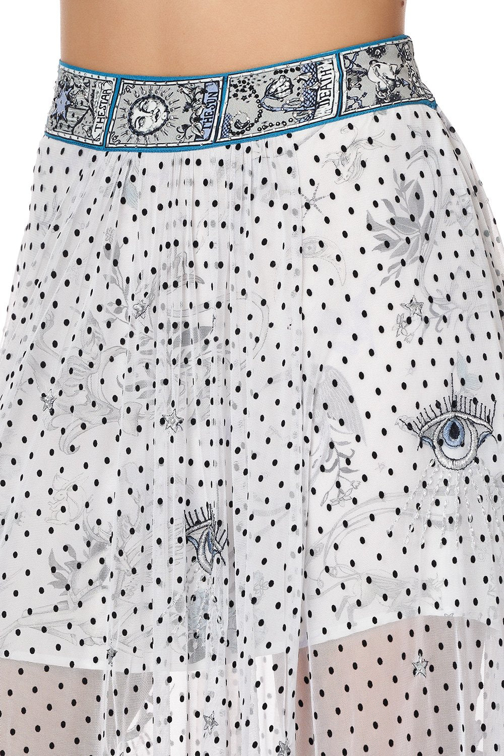 FULL SKIRT WITH GATHERED FRONT PANEL MOONLIT MUSINGS