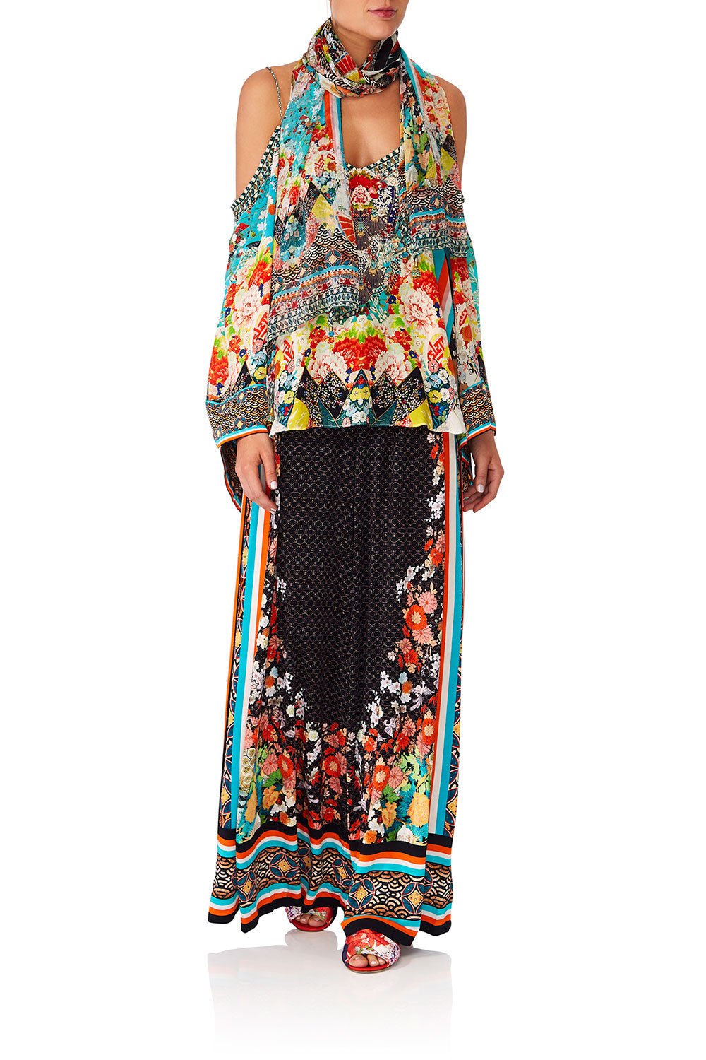 CAMILLA GALAXY GIRL FLARE SLEEVE TOP