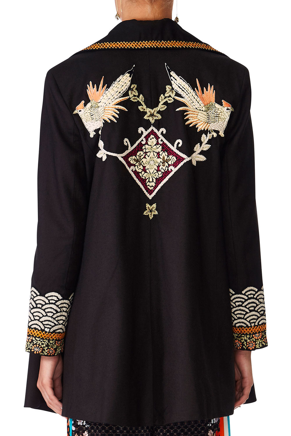 CAMILLA GALAXY GIRL OPEN COAT WWIDE COLLAR