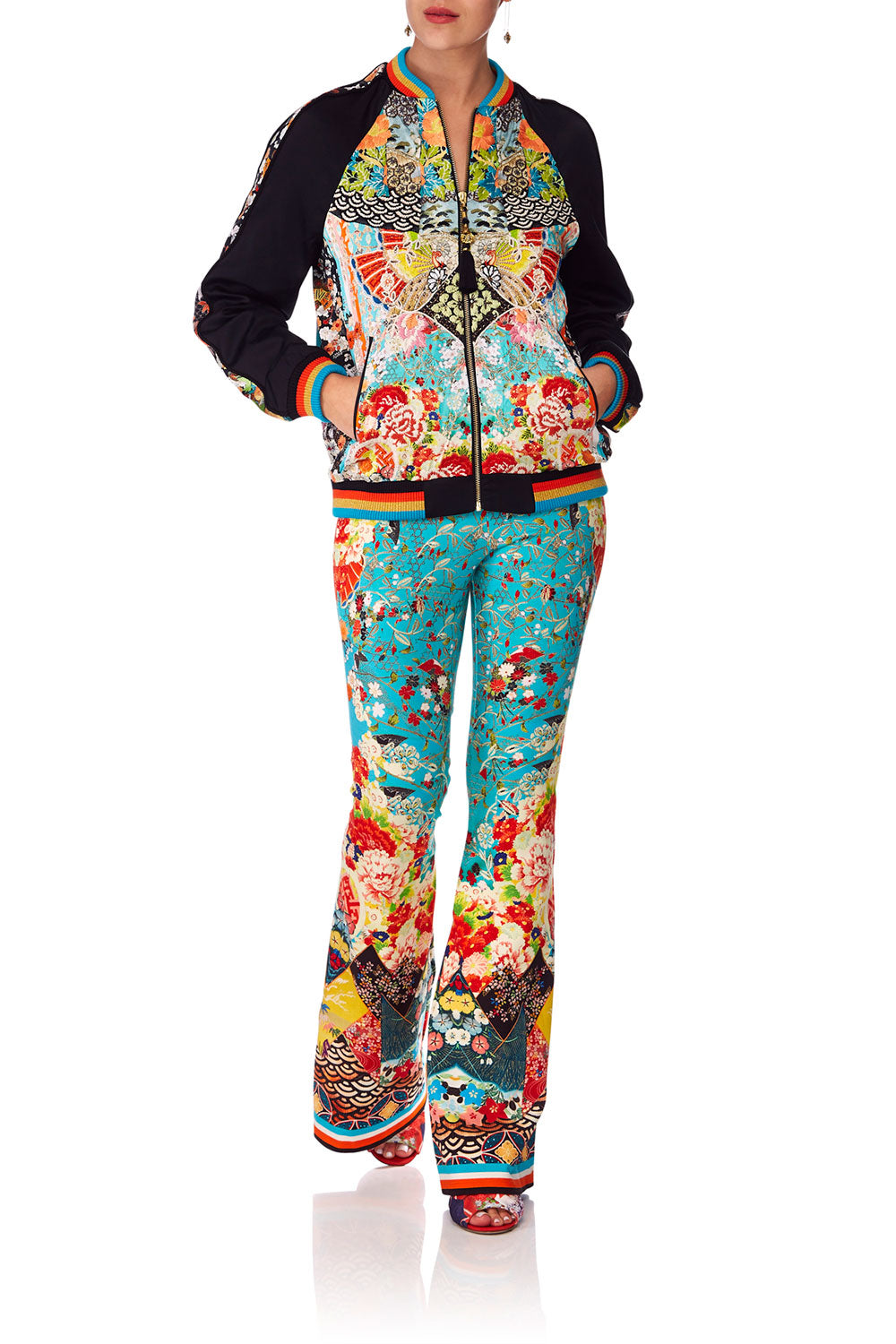 CAMILLA GALAXY GIRL HIGH WAISTED FLARED TROUSER