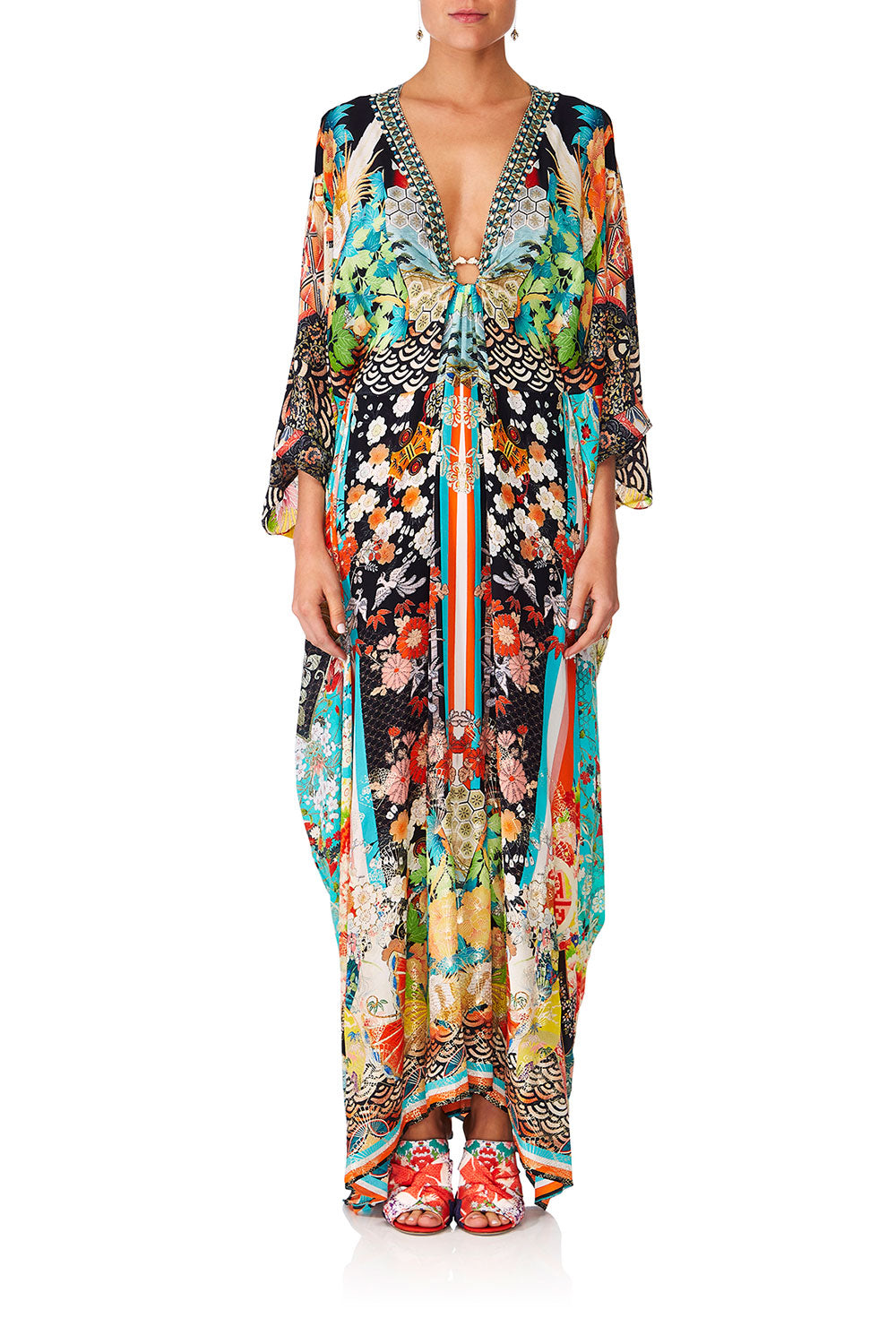 CAMILL GALAXY GIRL SPLIT SLEEVE KAFTAN WHARDWARE