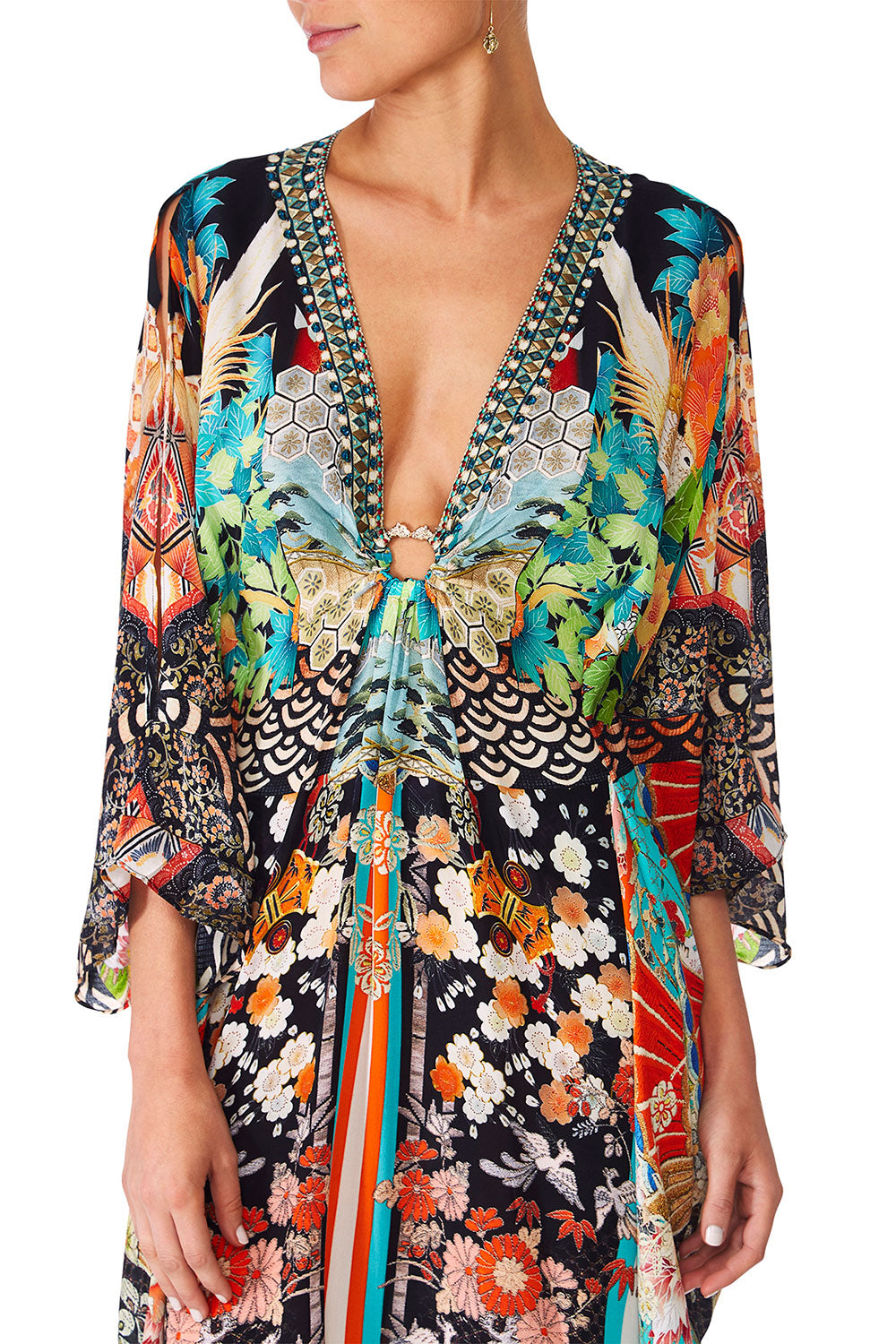 CAMILL GALAXY GIRL SPLIT SLEEVE KAFTAN WHARDWARE