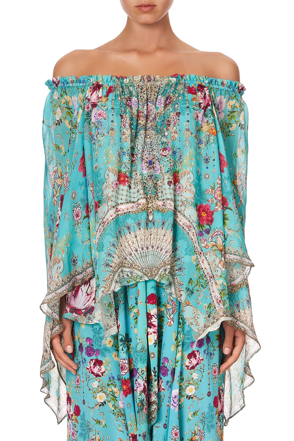 HANDKERCHIEF HEM BLOUSE A SONNET FOR SATINE